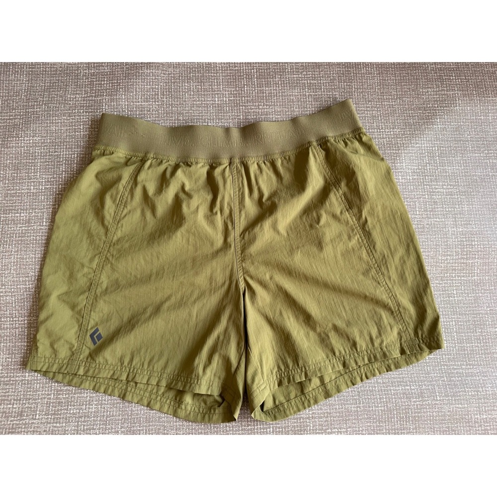 Black Diamond Women Olive Green Hiking Climbing Shorts Size S 750114